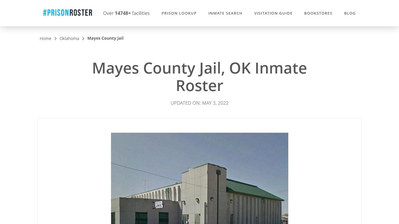 Mayes County Jail, OK Inmate Roster